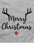 marškinėliai  Merry christmas ragai